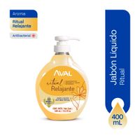Jabón Líquido Antibacterial AVAL Ritual Relajante Frasco 400ml