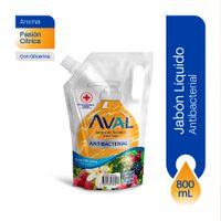 Jabón Líquido Antibacterial AVAL Pasión Cítrica Doypack 800ml