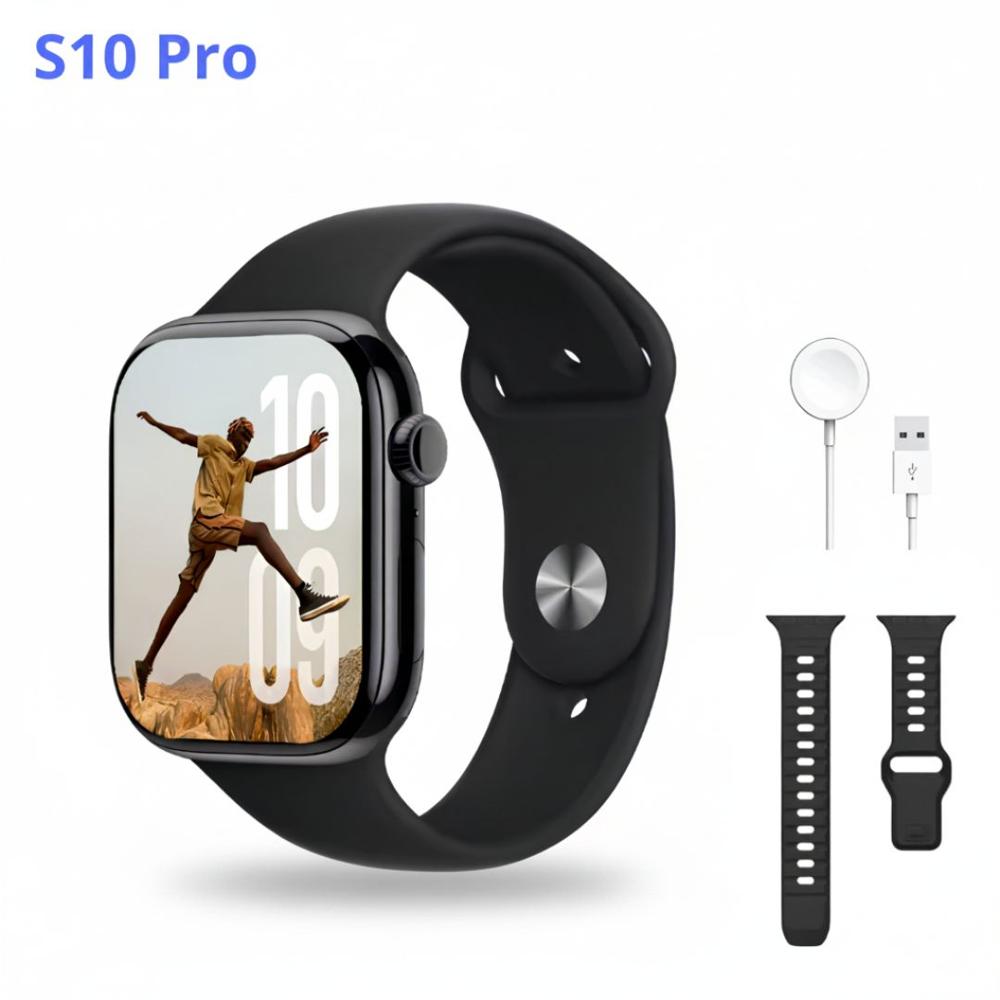 Smartwatch S10 Pro con Buscador de teléfono Reloj con Doble Correa Negro