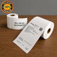 Rollo 350 Etiquetas Termicas Adhesivas 100x150mm Calidad PREMIUM