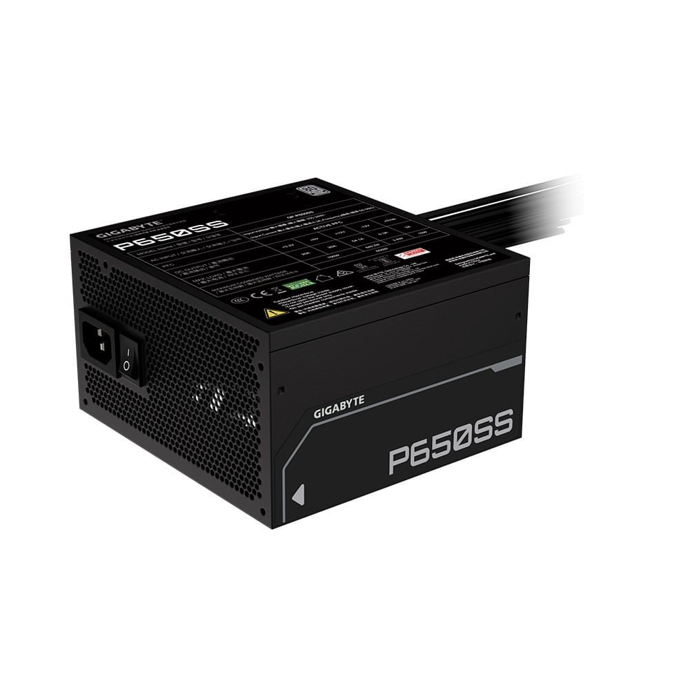 Fuente Poder Gigabyte P650SS 650W 80 PLUS Siver Formato ATX Negro