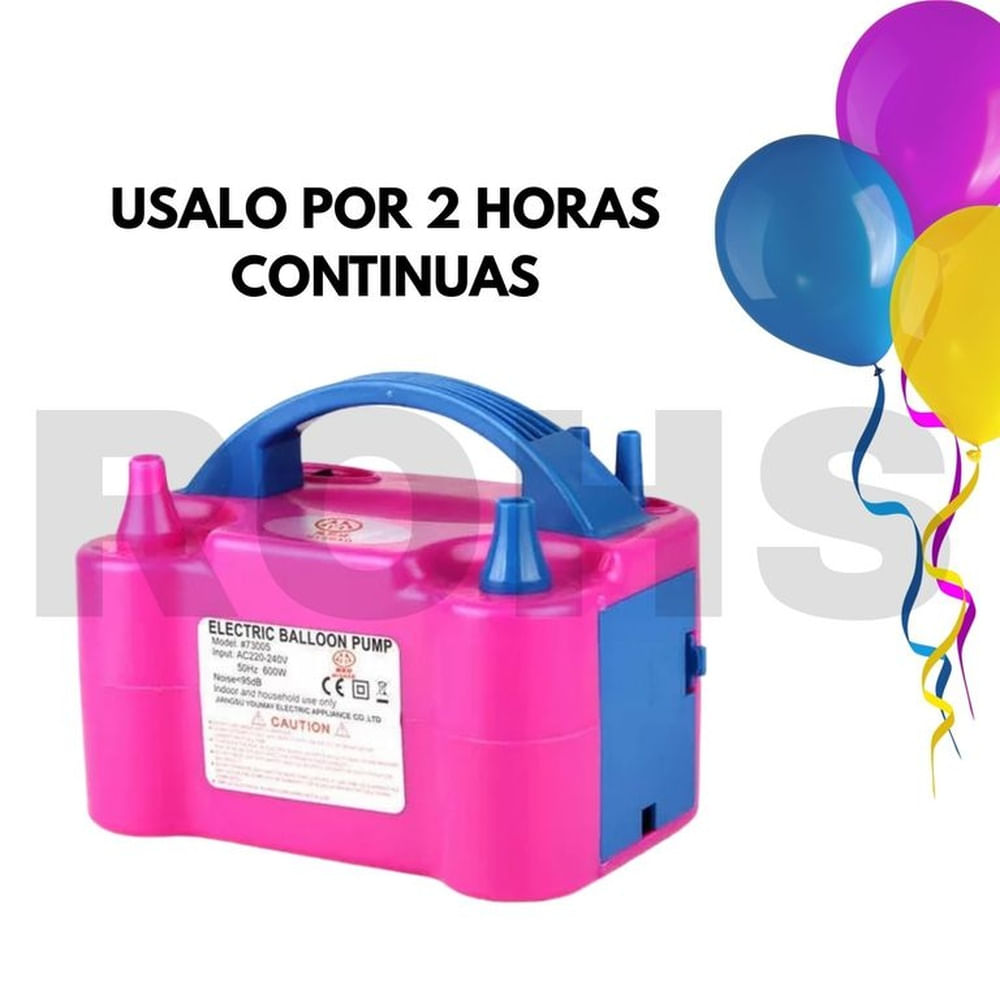 INFLADOR ELÉCTRICO DE GLOBOS Fucsia