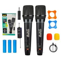 Kit de 2 Micrófonos Karaoke Inalámbricos recargables Baihuo, modelo MY-7240
