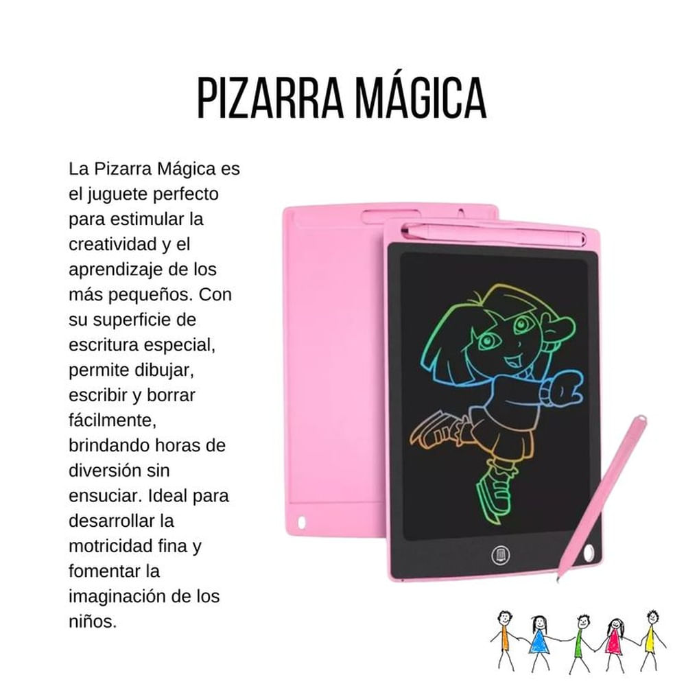 Pizarra Mágica Infantil: Diversión y Aprendizaje Rosado