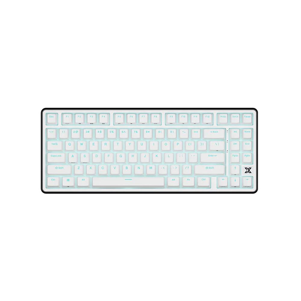Teclado Gamer Royal Kludge RK X87 Cableado SP Black Night Switch Creamy