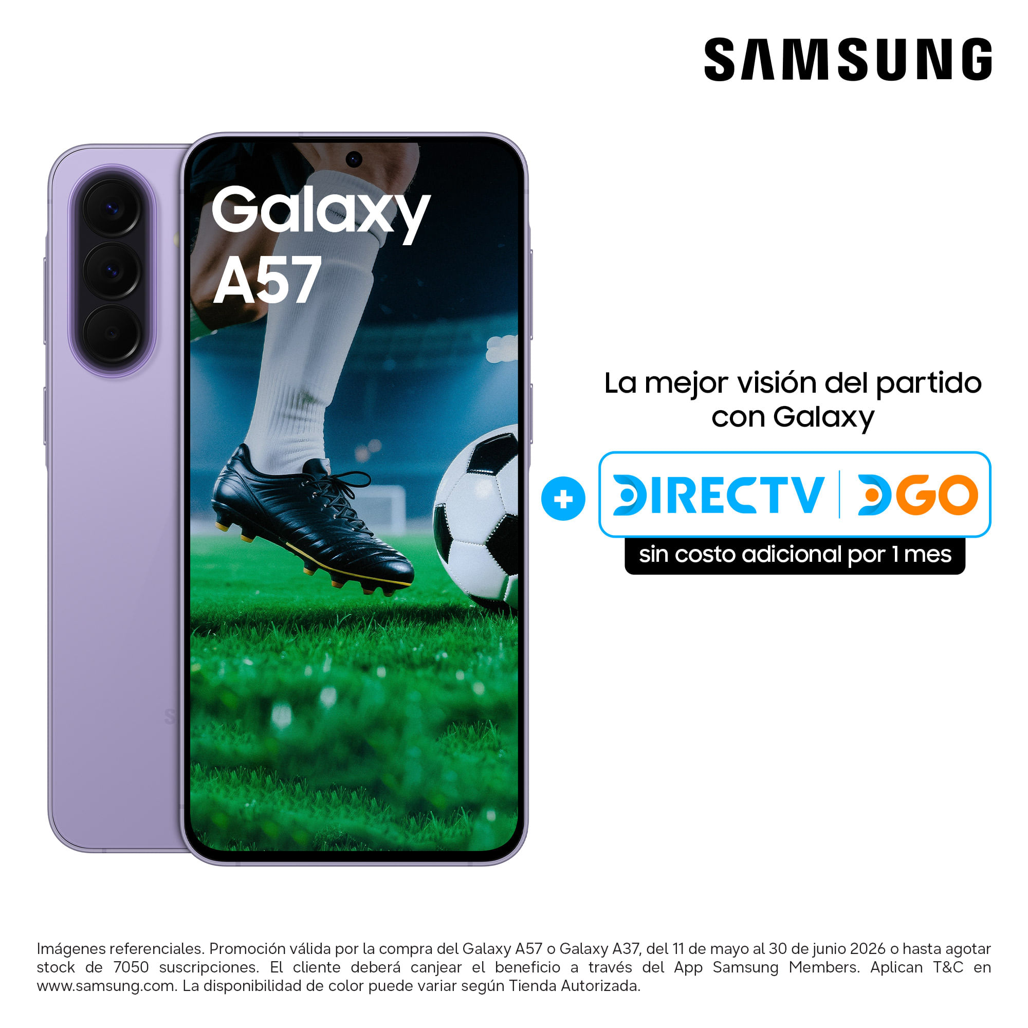 Smartphone SAMSUNG Galaxy A57 6.7"" 8GB 256GB 50 MP Violet