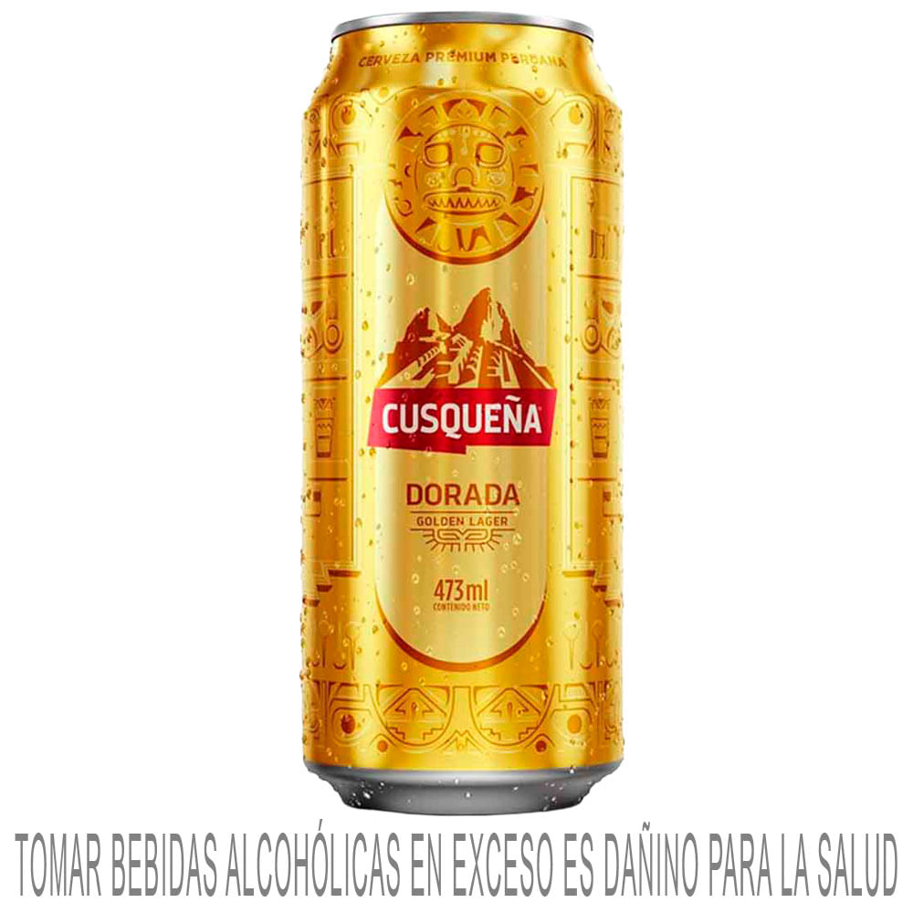 Cerveza Dorada CUSQUEÑA Botella 473ml Paquete 6un
