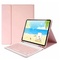 FUNDA SMART COVER CON TECLADO TOUCH A9PLUS 11PULGADAS ROSADO