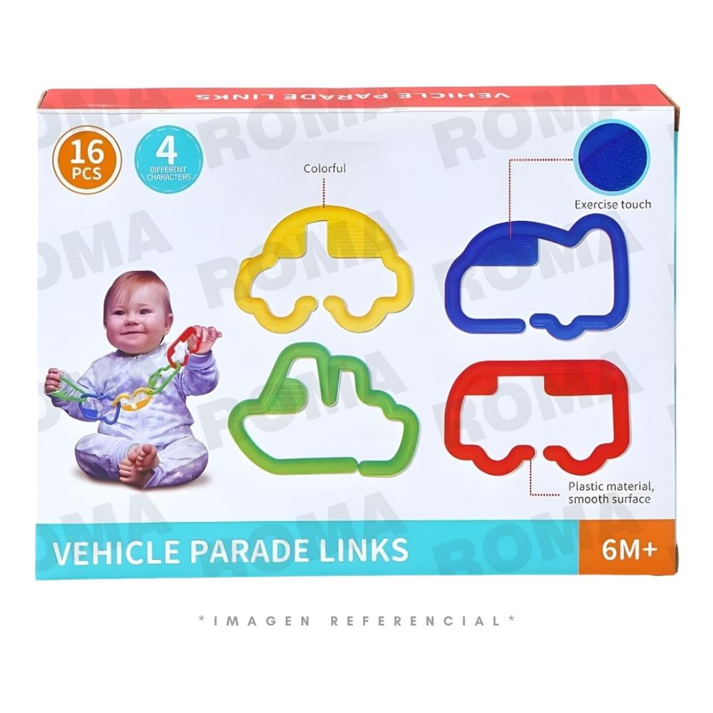 SET DE ARGOLLAS ESLABONES COLGANTES PARA BEBÉS