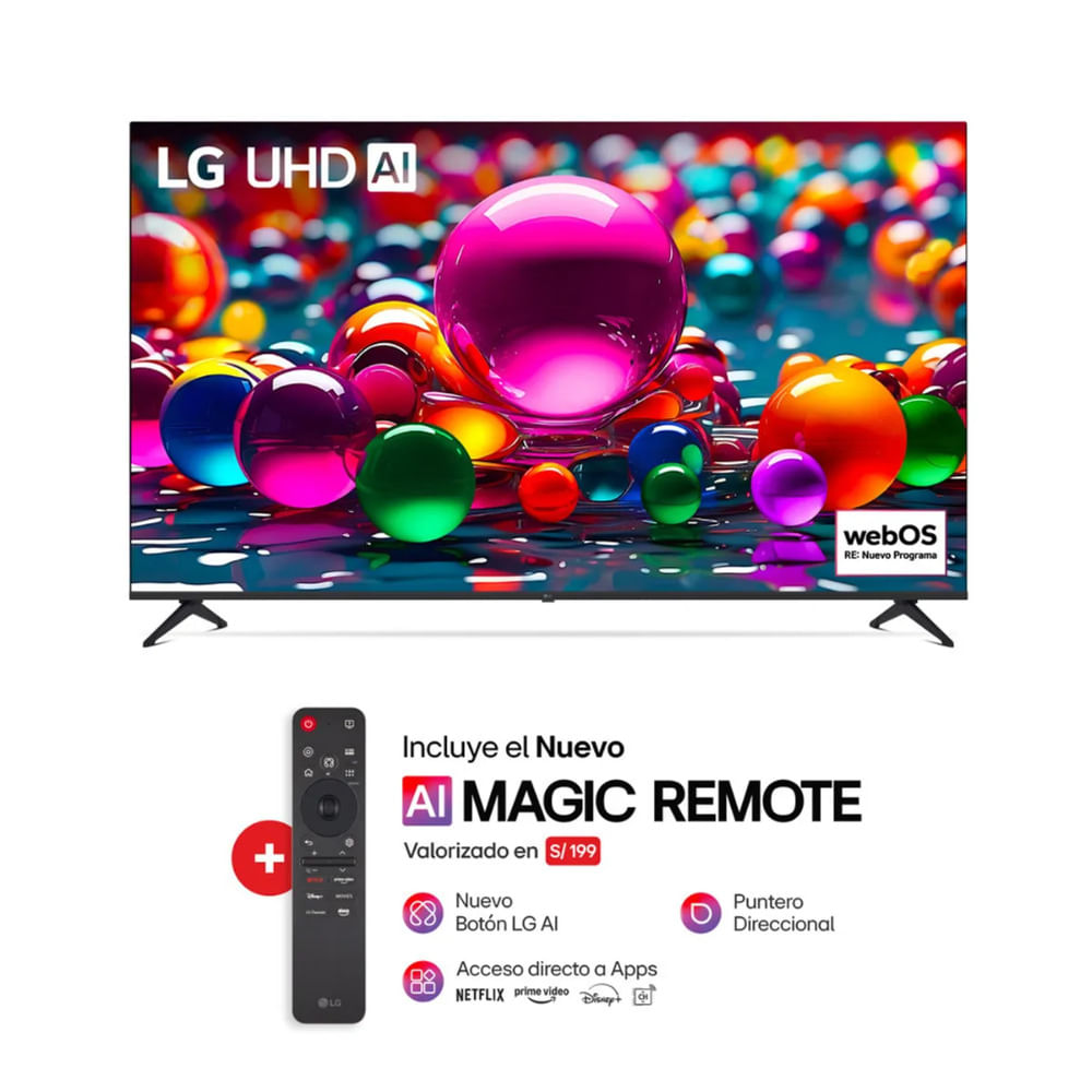 Televisor 86 UHD 4K ThinQ AI Smart TV 2025 LG 86UA8050PSA