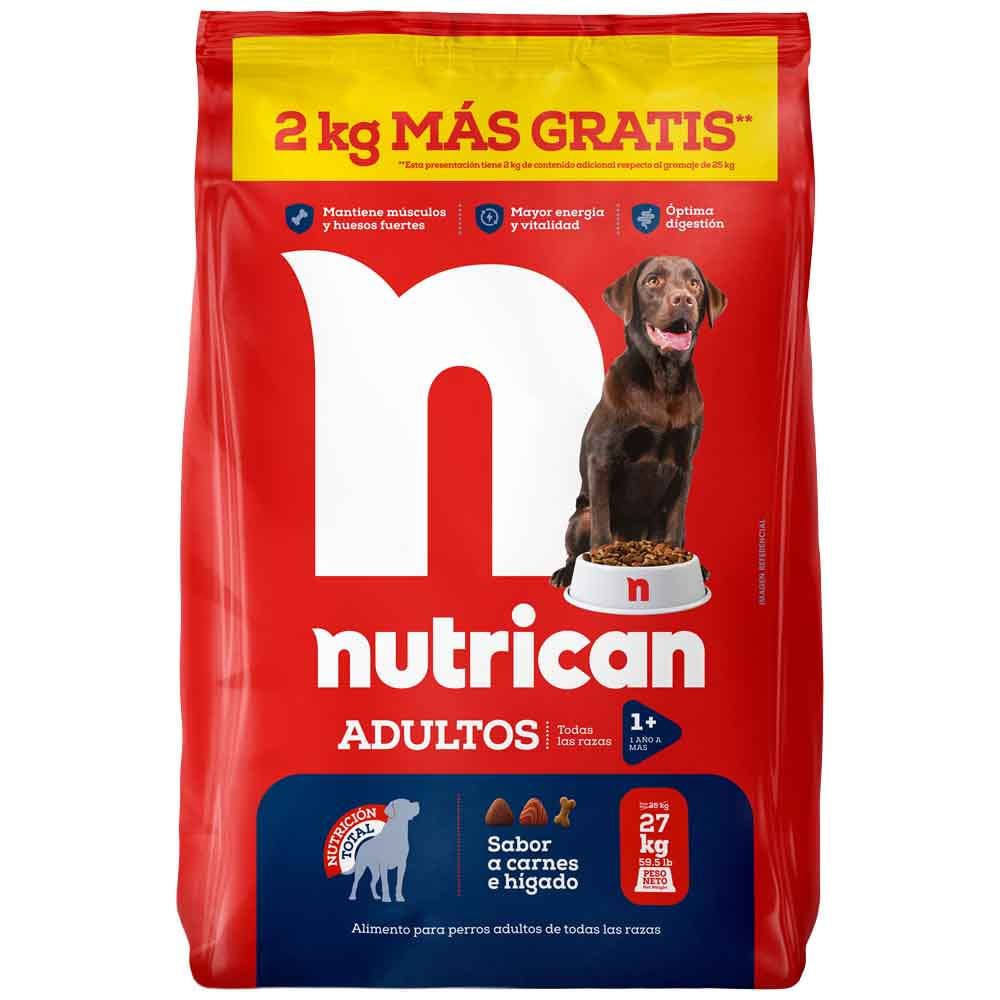 Alimento para Perro NUTRICAN Adultos Todas las Razas Bolsa 27 kg
