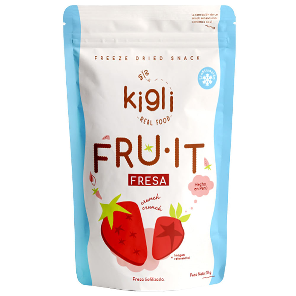 Snack de Fresa Liofilizada KIGLI REALFOOD Bolsa 10g