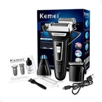 Rasuradora Y Cortadora De Pelo Kemei KM 6559 Inalambrico 3 En 1