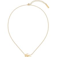 COLLAR LACOSTE COCODRILO MUJER | CARNATION GOLD
