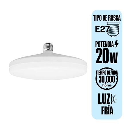 Foco Lampara LED UFO Lightech 20W E27 20cm 3CCT