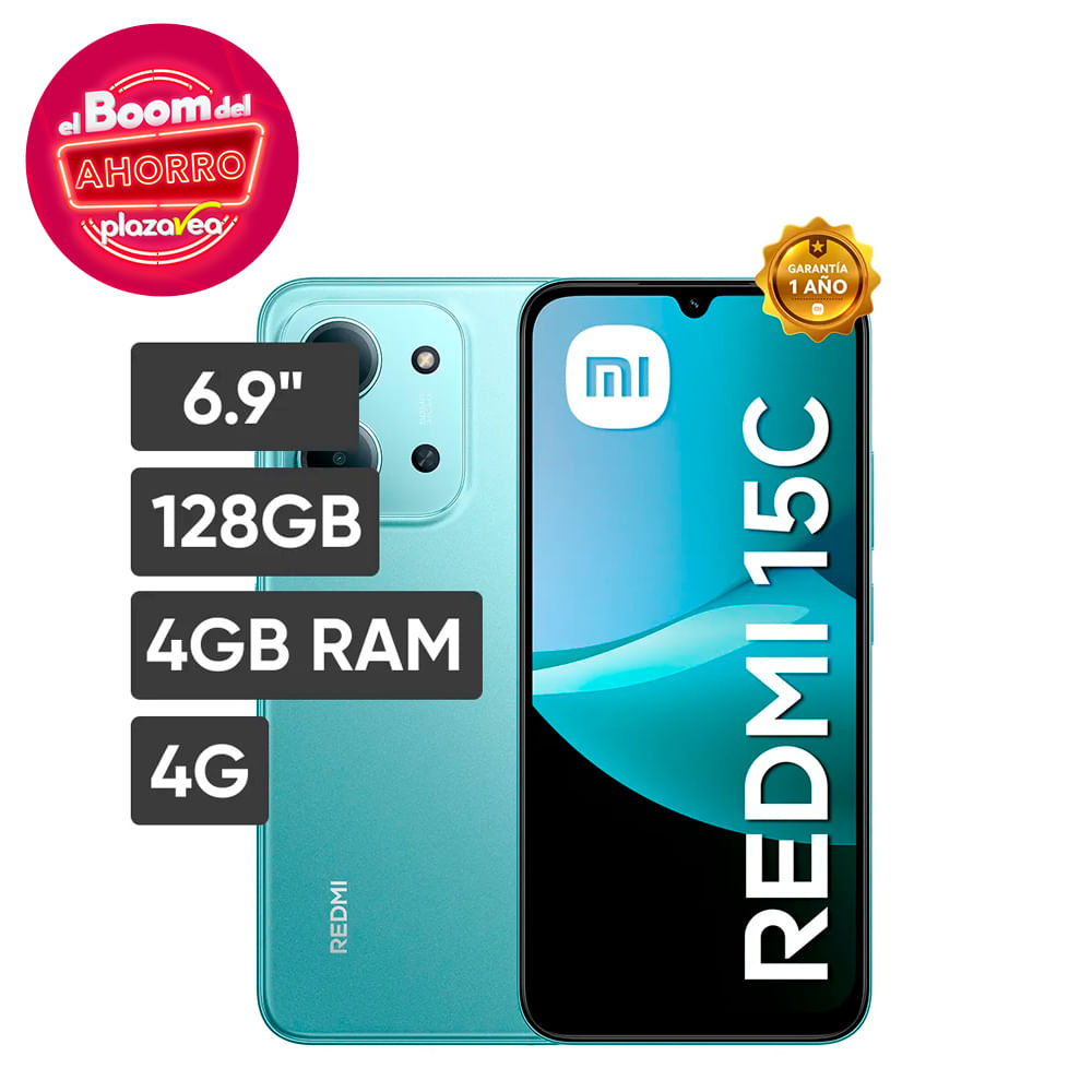 Smartphone XIAOMI Redmi 15C 6.9"" 4GB 128GB 50MP Verde