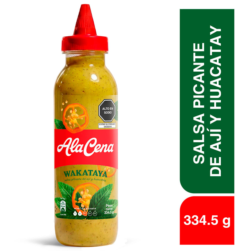 Salsa de Huacatay ALACENA Wakataya Botella 334.5g