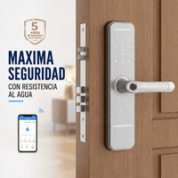 Cerradura digital RESISTENTE AL AGUA WIFI MASTER IP55 Plata -  Asesoría de Instalación