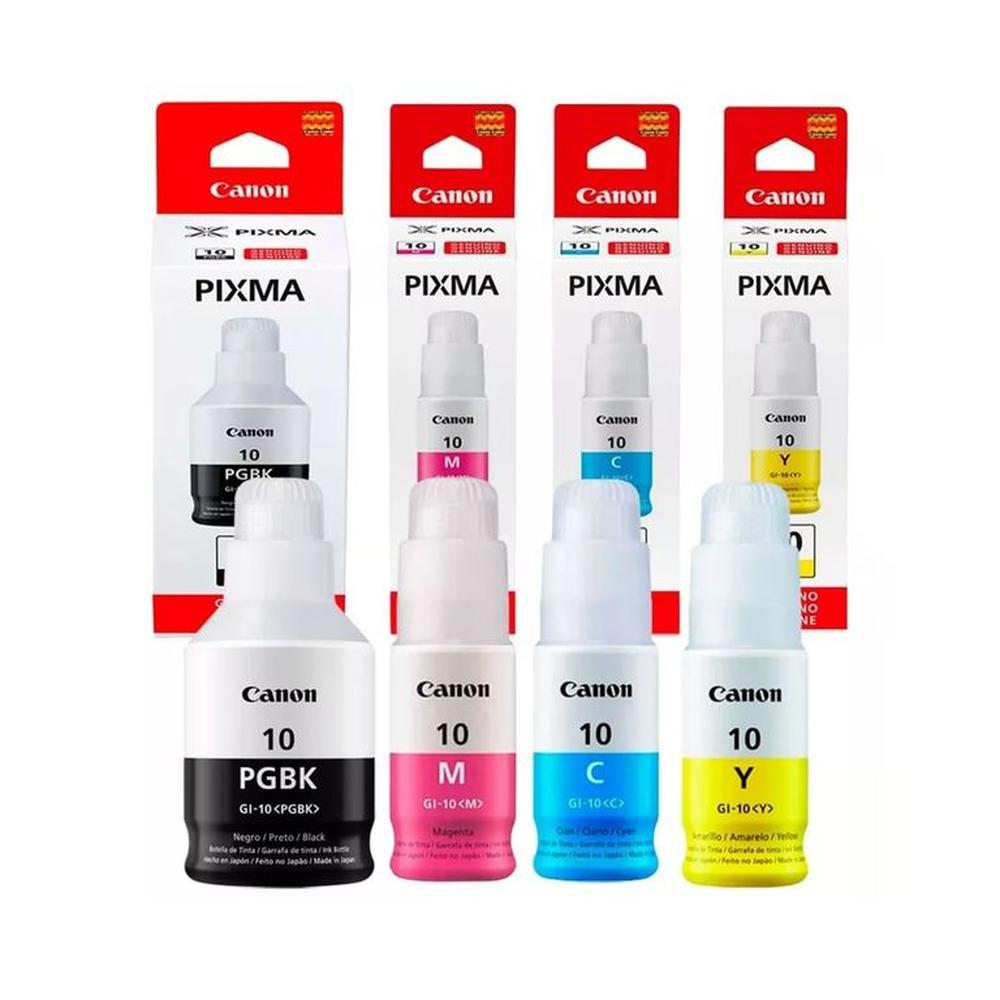 Kit de Tintas Canon GI-10 cmybk g5010 g6010 g7010 GI-10 original