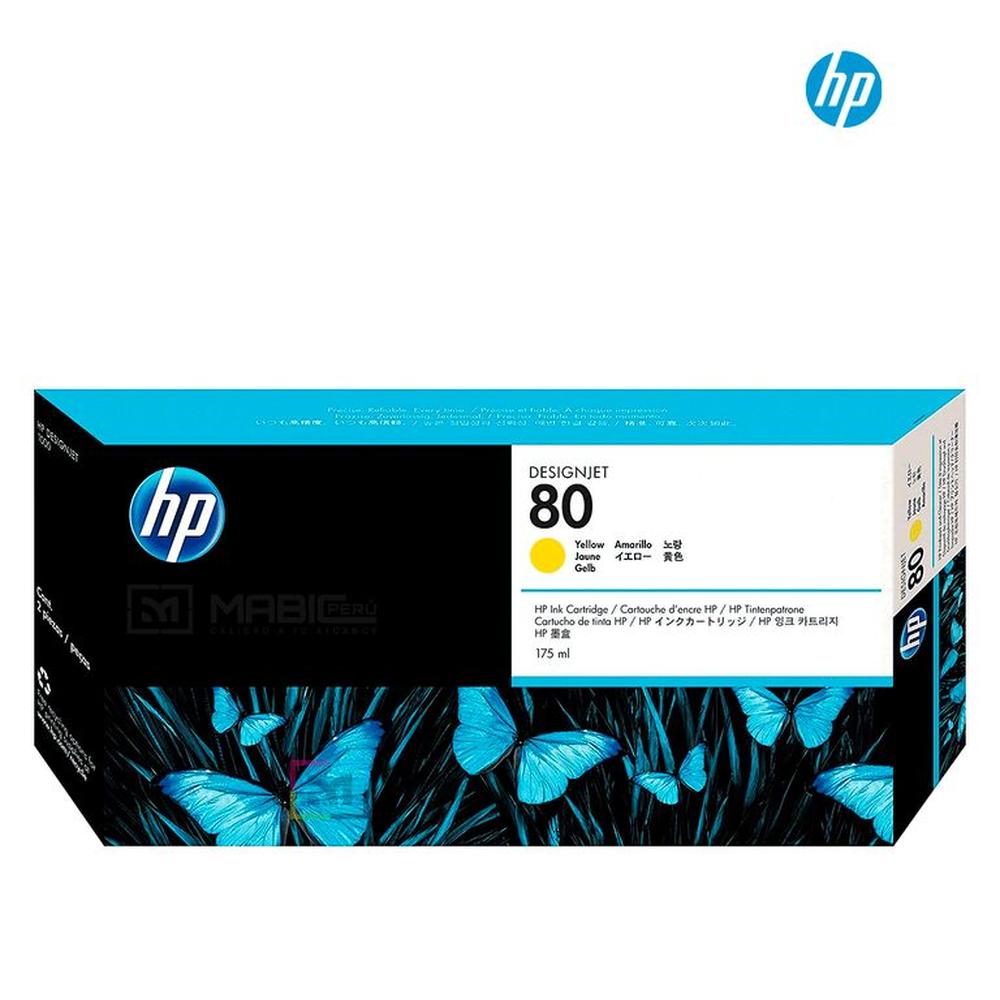 Cartucho de Tinta HP 80 Amarillo C4873A Original