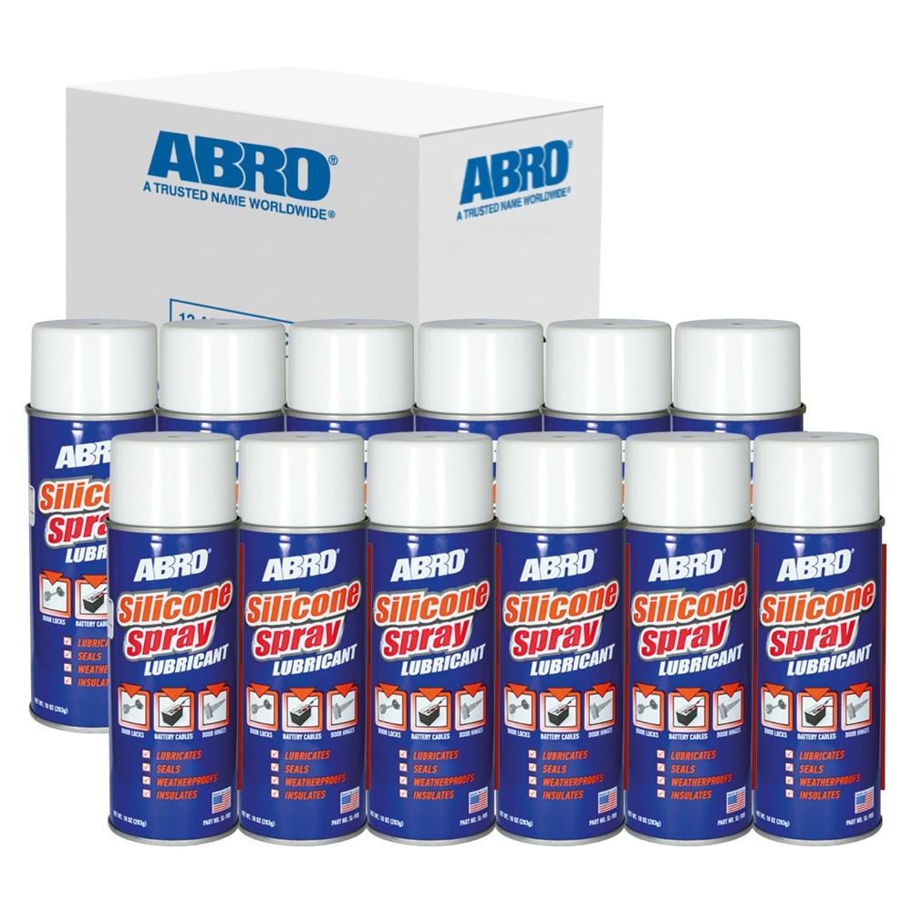ABRO Silicona Lubricante en Spray SL-900 - 10 Oz - Caja x 12