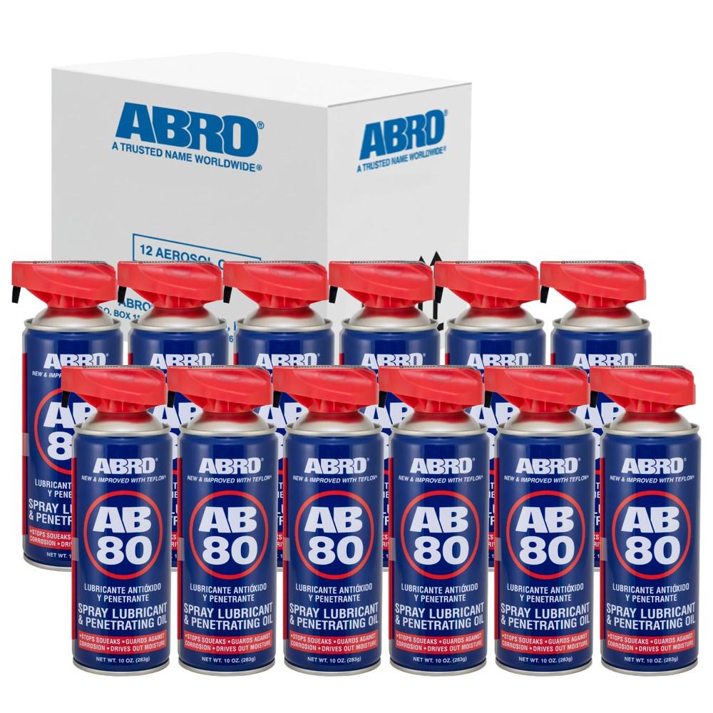 ABRO Lubricante Multiuso en Spray AB-80 - 400 mL - Caja x 12