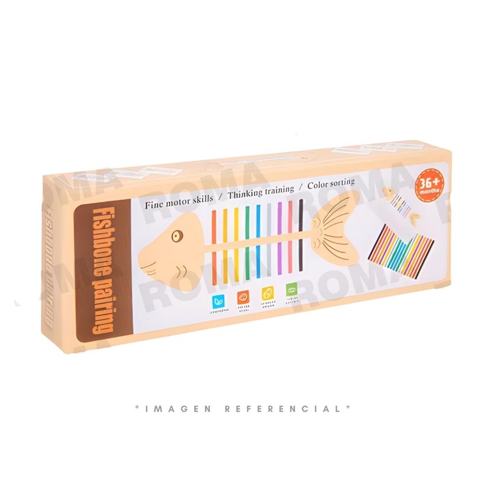 JUGUETE EDUCATIVO DE MADERA ESPINA DE PESCADO