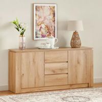 APARADOR ABEL 3 CAJONES 2 PUERTAS ROBLE 160CM ALIMUEBLESJYL