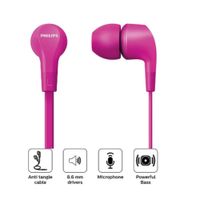 Audifonos TAE 1105 Philips cable con micrófono - ROSADO