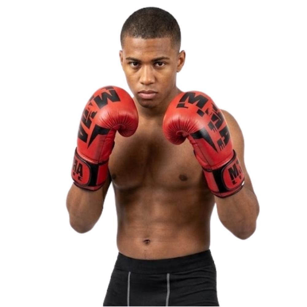 GUANTES DE BOXEO ROJO MODELO MMA LIFE REAL FITNESS PERU