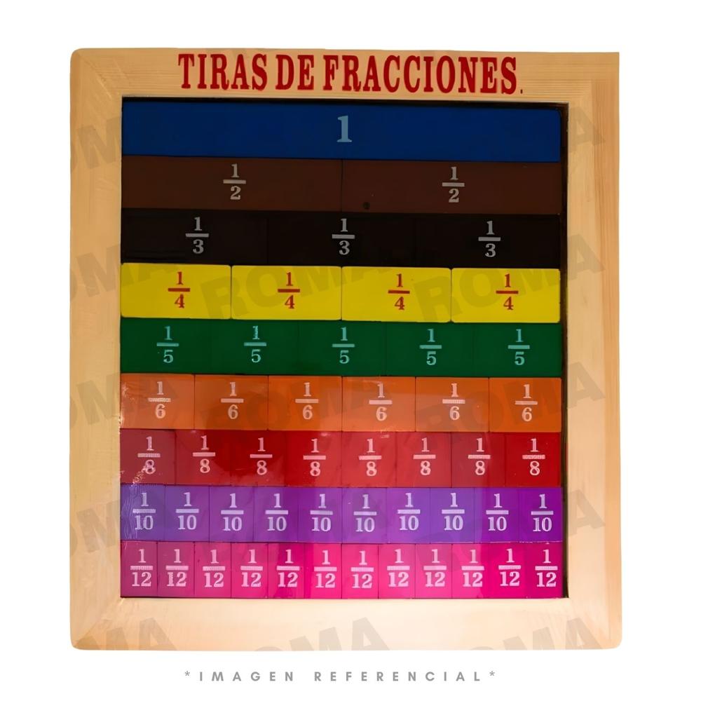 TABLERO DIDÁCTICO DE FRACCIONES - JUEGO DIDÁCTICO
