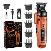 Trimmer Profesional Para Barbería Con Cabezal Ajustable Y Cuchillas Cerámicas Naranja