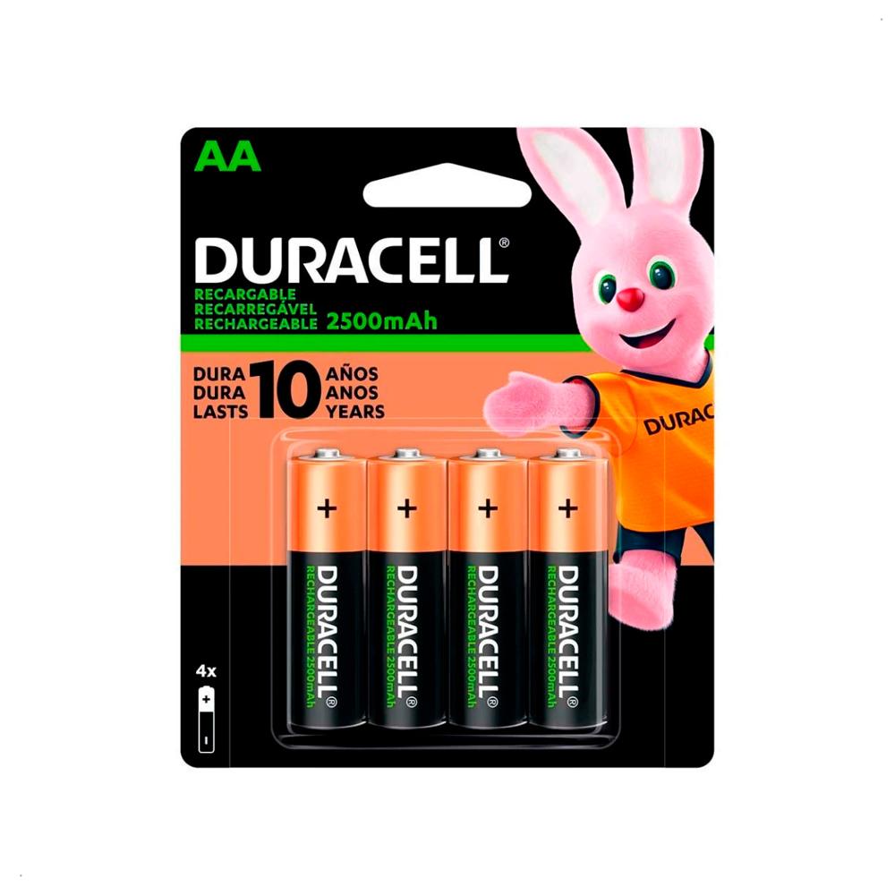 Pack de Pilas Recargables Duracell AA 2500 Mah