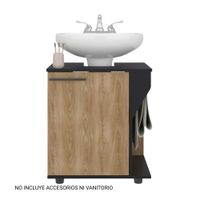 Mueble Lavamanos Phillips 1 Puerta Wengue y Fresno Tuhome