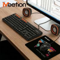 Kit Teclado multimedia español Mouse Speakers y Pad Meetion C105 Productividad Estudio y Trabajo