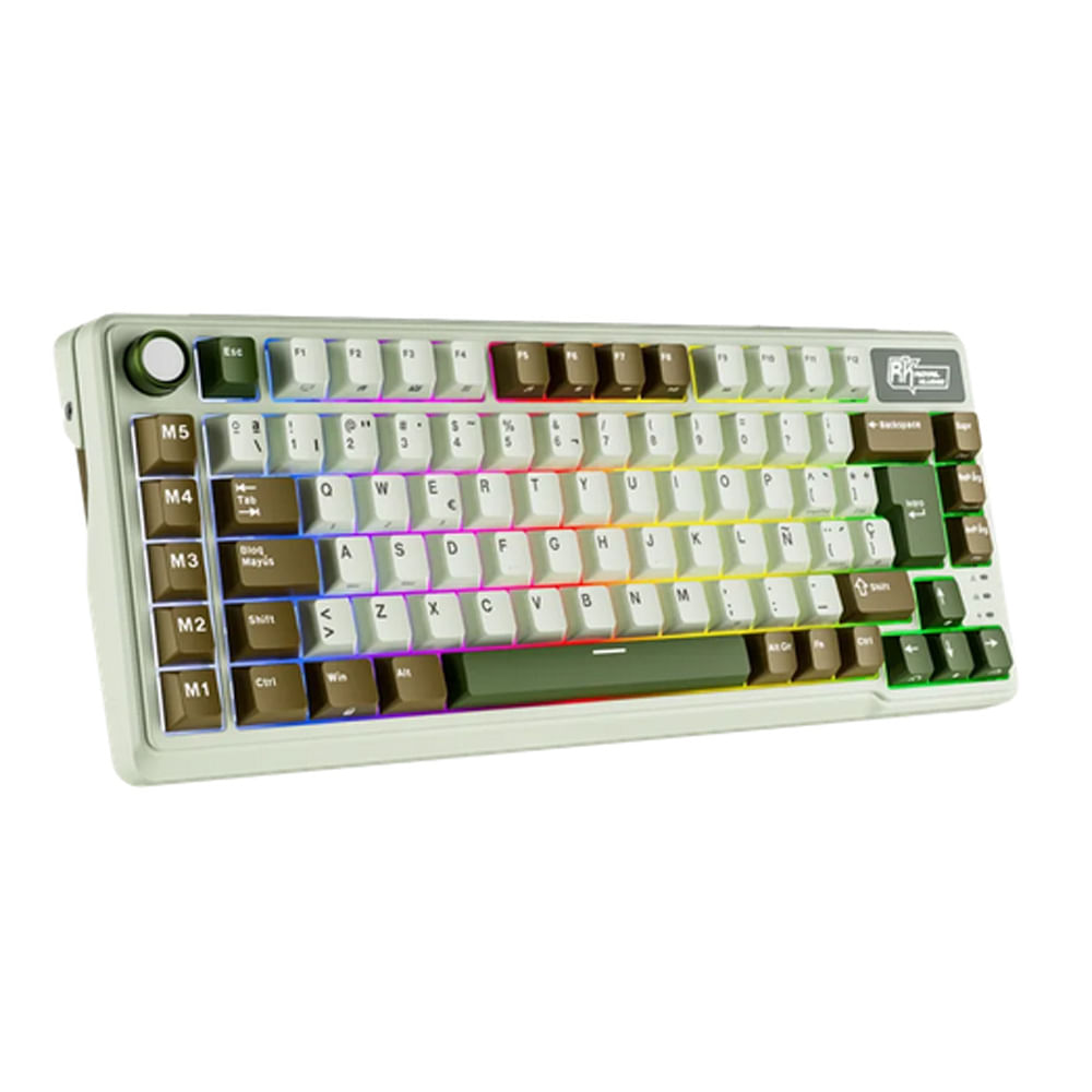 Teclado Royal Kludge RK L75 Inalambrico PALM GREEN - CREAMY SWITCH