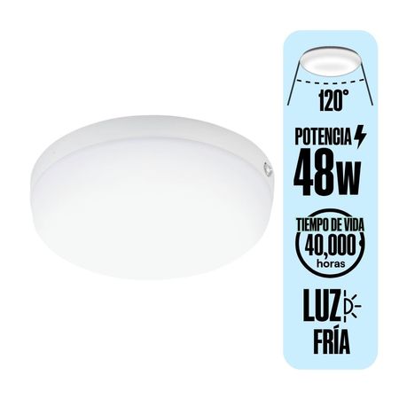 Plafon LED Redondo Opalux 48W 3Cct Bl