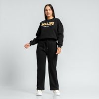 Conjunto buzo polera y pantalón jogger palazzo para mujer