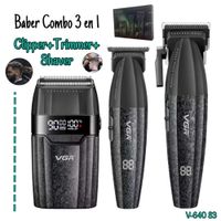 Tricombo Barber VGR Clipper mas  Trimmer mas Shaver V-640 S3