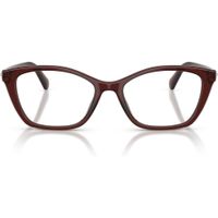 SWAROVSKI MONTURA CUADRADO SK2065 54 MM MUJER | TRANSPARENT BURGUNDY/DEMO LENS