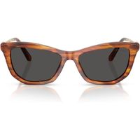 SWAROVSKI MONTURA SK6057 56 MM MUJER | STRIPED HAVANA/DARK GREY