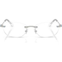 SWAROVSKI MONTURA OVAL SK1037 56 MM MUJER | SILVER/DEMO LENS