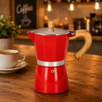 Cafetera moka italiana rojo 150 ml
