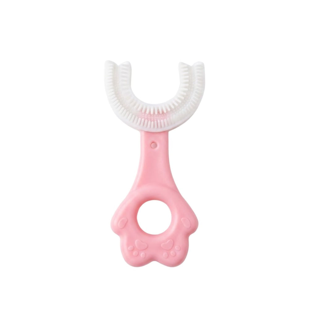 Cepillo de Dientes 360 Infantil en forma de U Rosado 2 - 6 años