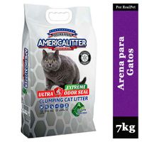Arena para Gatos AmericaLitter Ultra Odor Seal Extreme 7 kg