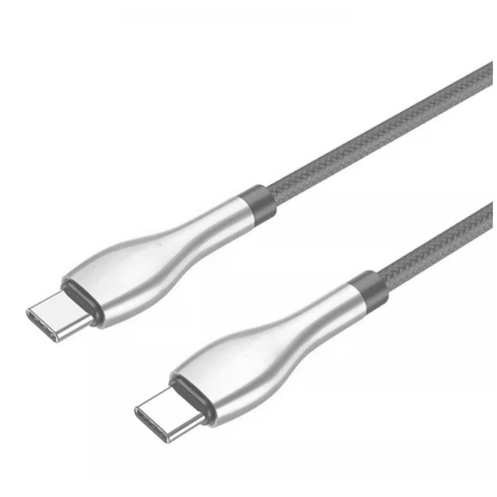 Cable BC-017T con Entrada USB-C a USB-C de 120cm Gris