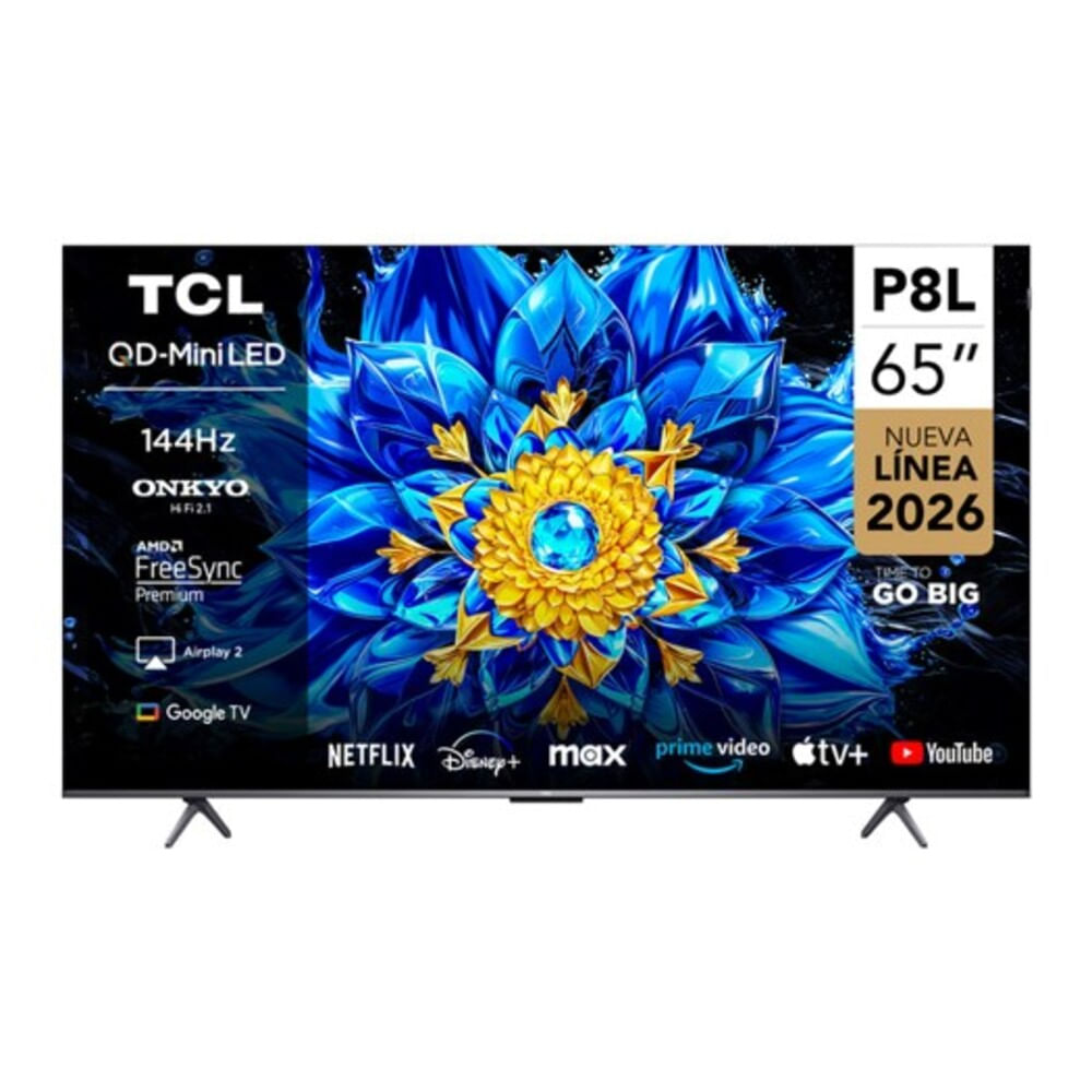 Televisor TCL 65'' Premium QD-Mini LED Google TV 65P8L Año 2026