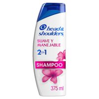 Shampoo H&S Suave y Manejable 2en1 Frasco 375ml