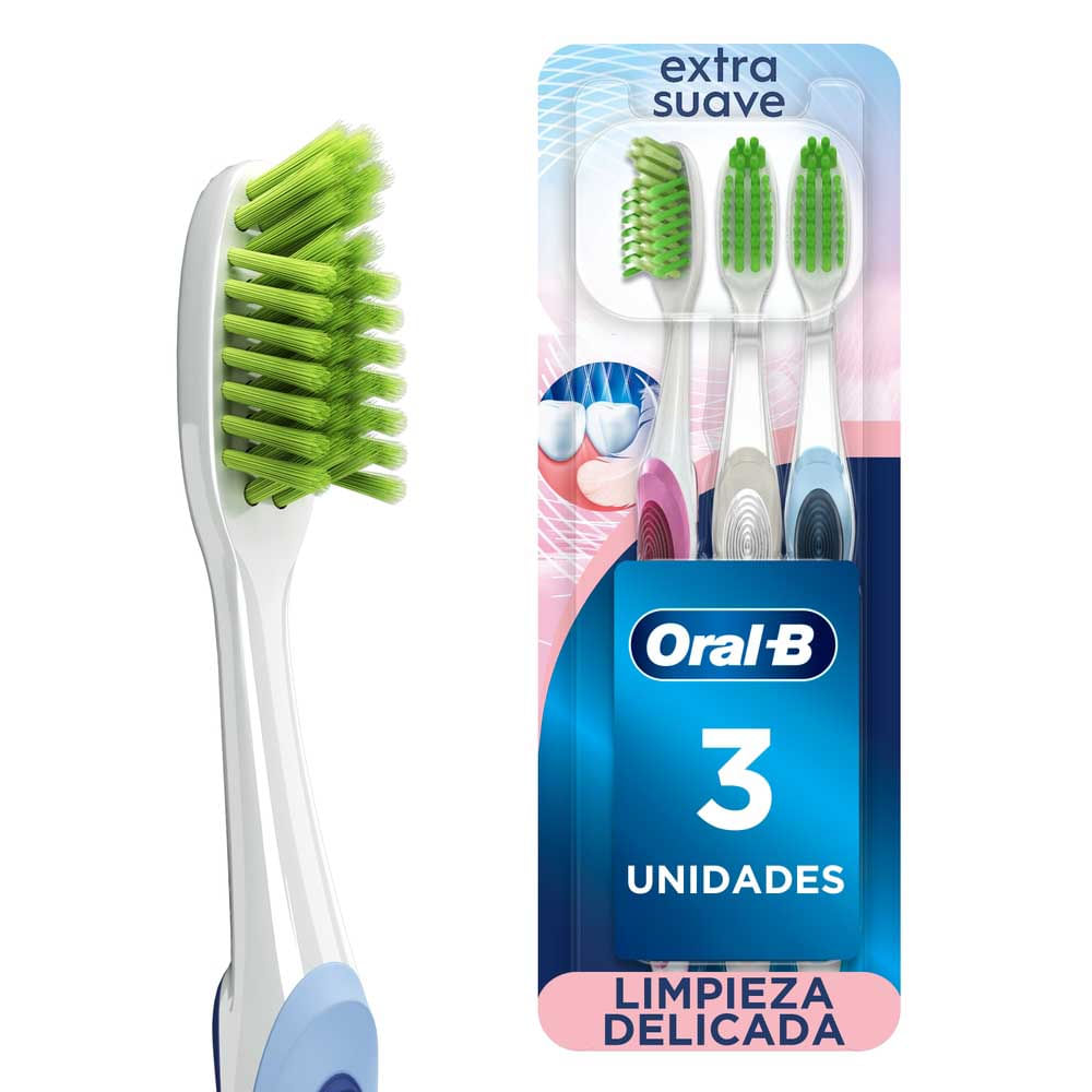 Cepillo de Dientes ORAL-B Encías Detox Empaque 3un