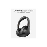 MOVISUN Urban Buds2 Negro – Audífonos Bluetooth Vincha con ANC